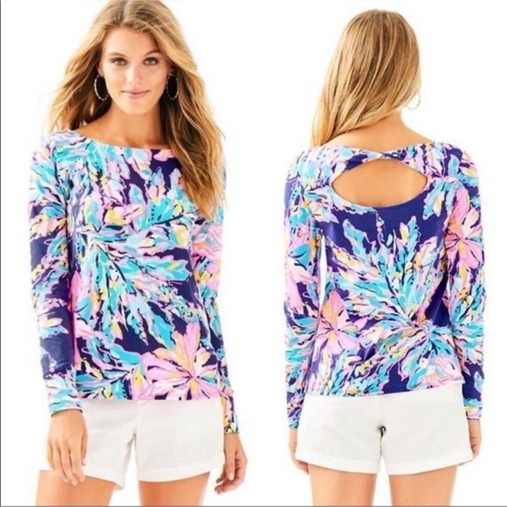 Lilly Pulitzer Al Fresco Tristan Boatneck Top. Size Small